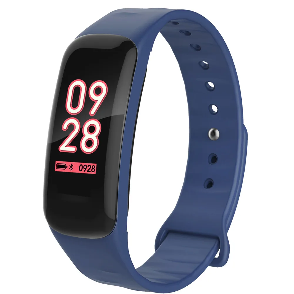 1 50% off ! CESSBO F602 Colorful Fitness Tracker Smart Bracelet Activity Tracker Smart Band with Heart Rate Sleep Monitor Pedometer Blood Pressure Smart Fitness Tracker Waterpoof Blue