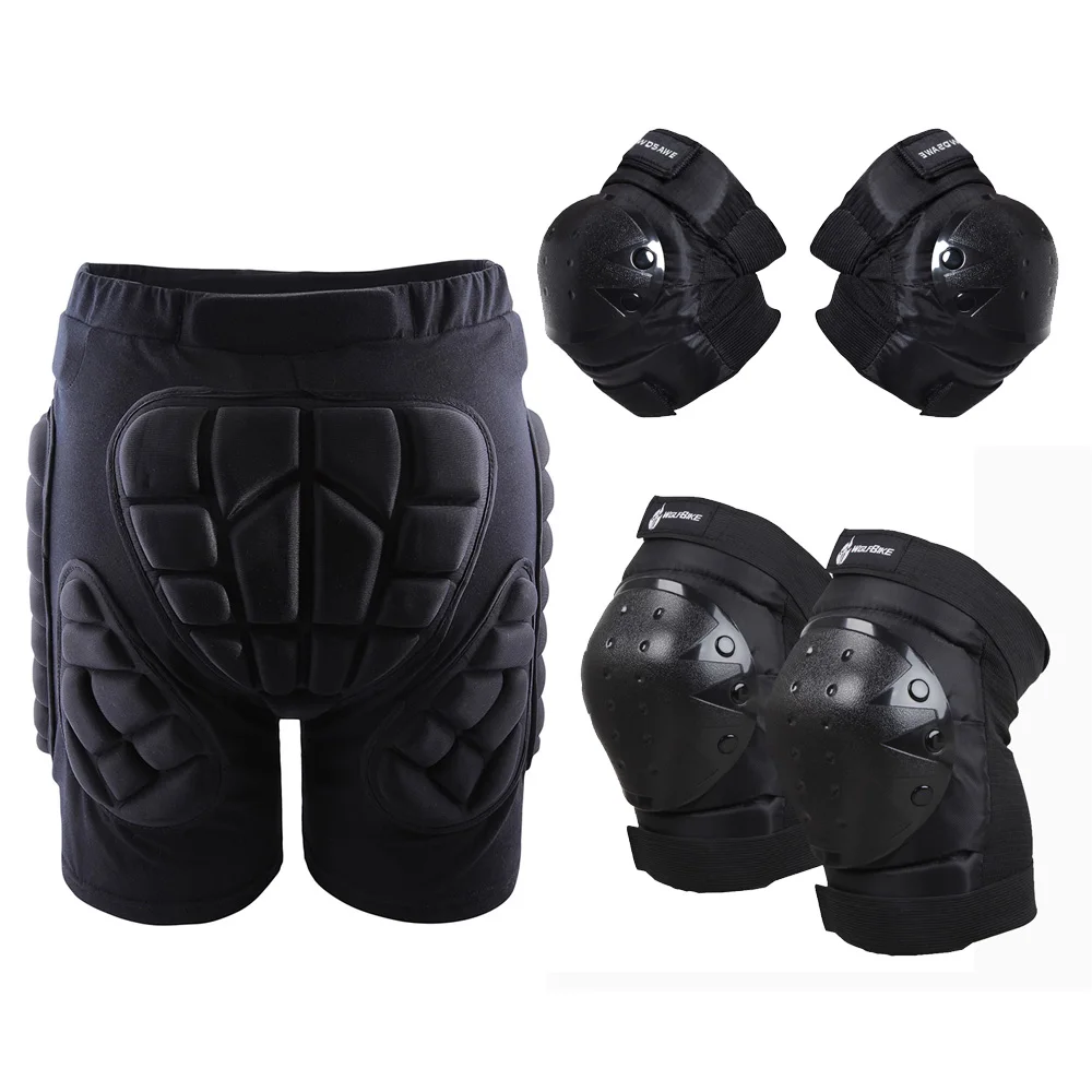 WOSAWE 3 in 1 Protective Hip Pad Padded Shorts Skiing Skating