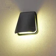 YRANK современный простой creativeоткрытый светодиодный настенный светильник водонепроницаемый алюминиевый крыльцо огни для Садовый коридор декоративные настенные светильники