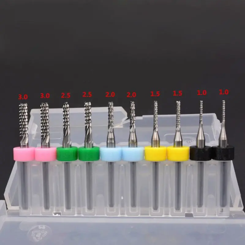 10Pcs 1.0-3.0mm PCB Print Circuit Board Carbide Mini Micro Drill Bits For CNC Machine 10Pcs 1.0-3.0mm PCB Print Circuit Board Carbide Mini Micro Drill Bits For CNC Machine