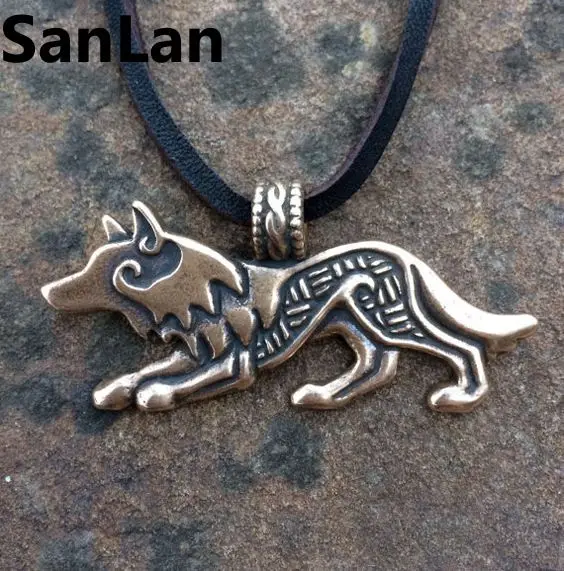 

hot sell Fashion Unisex Wolf Pendant men Wolf Necklace For Men Necklace & Pendant Wolf Necklace Wolf Jewelry SanLan