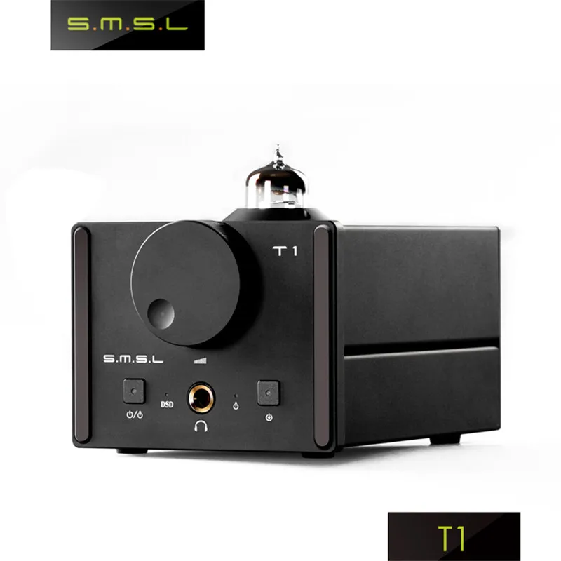 Декодер SMSL T1 ламповые усилители для наушников AK4490EQ+ CM6632A DAC DSD512 384 кГц/32 бит оптический/коаксиальный/XMOS/USB аналоговый вход