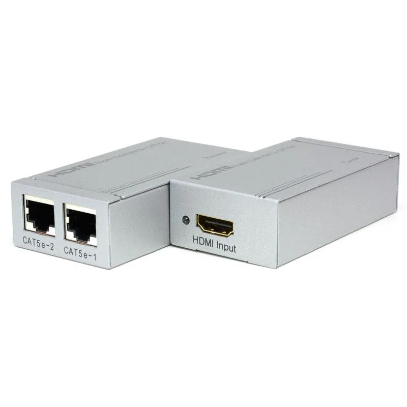 HDmatters HDMI удлинитель по cat5e/6 кабеля до 50 м для PS4 HDTV портативных ПК с адаптером питания