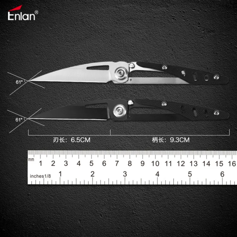 Enlan S01 8Cr13MoV Нержавеющая сталь ручка складной нож для выживания кемпинг инструмент карманный нож для охоты Тактический уличный инструмент EDC