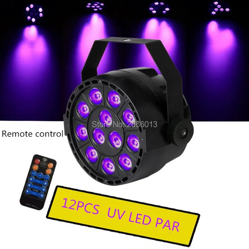 

With Remote Control 36W UV LED Stage Light Ultraviolet LED Par Light For Stage KTV Party Pub Club Disco Lamp UV Purple LED Light