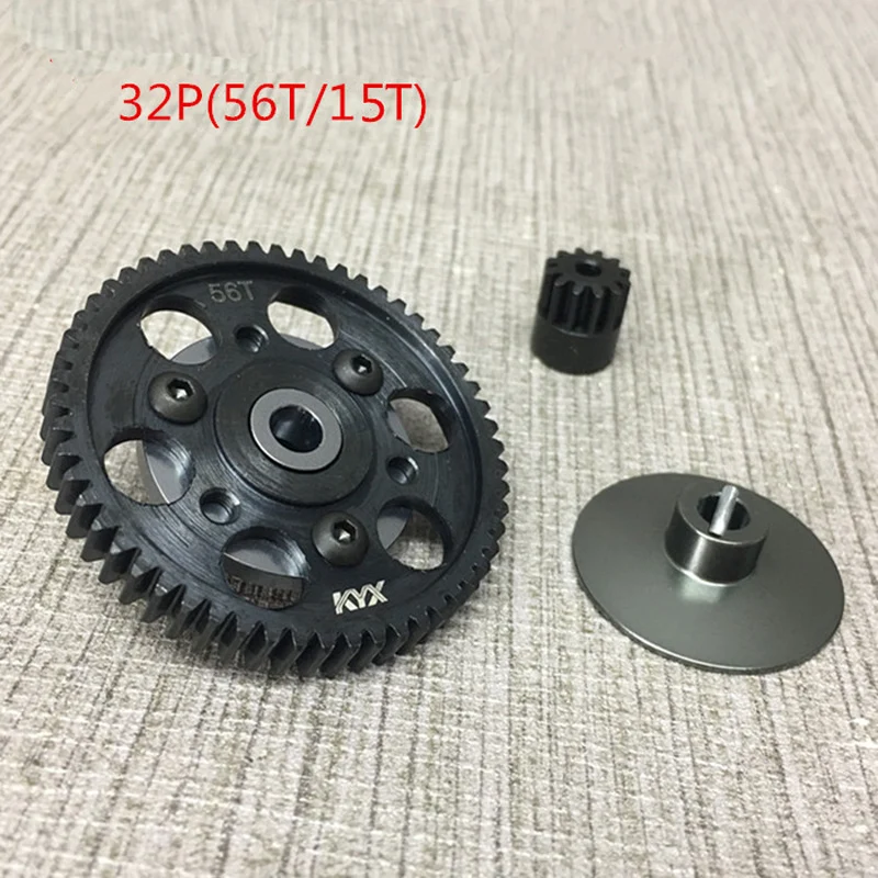 1Set Hardened Steel Gear 56T/15T(32P) Motor Gearbox Gears Metal