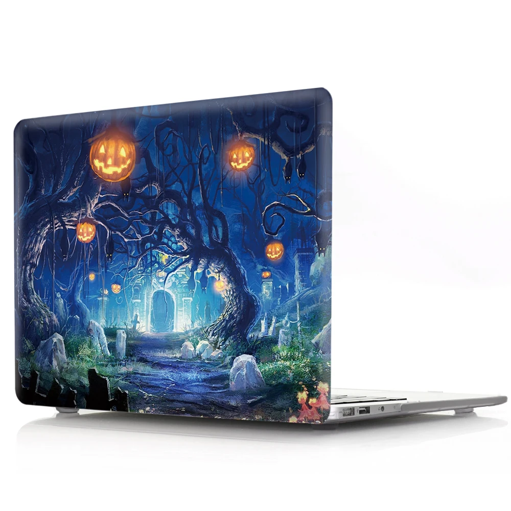 Жесткий чехол на Хэллоуин для Apple MacBook Air Pro Retina 11 12 13 Mac book New 15 дюймов с сенсорной