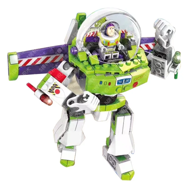 

243Pcs+ Toy Story 4 Compatible Legoing Original Buzzed Blocks Set Lightyear Space Mech Building Bricks Movie 2 Toys For Children