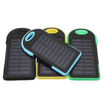 

Excellway Portable 10000mAh Solar Powered System Charger USB Battery Charger Case 145*75*14mm for Camping Outdoor