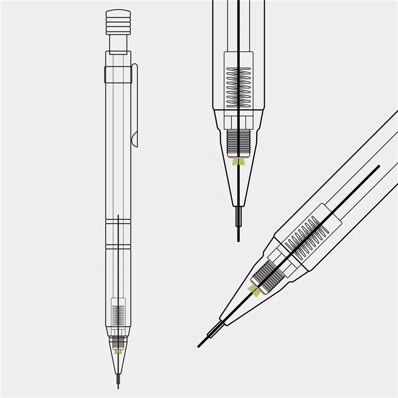 Ccfoud 11 шт. 0,5 мм механический карандаш дети эскиз и набор карандашей для рисования школьные канцелярские принадлежности HB карандаши