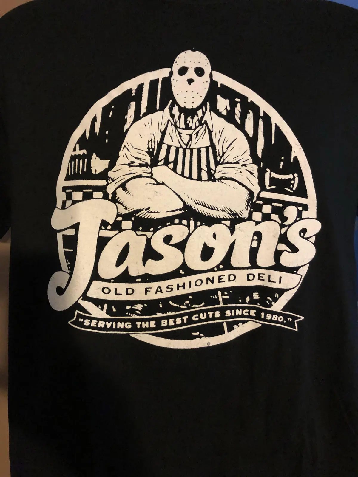 

Jasons Deli T Shirt Friday The 13Th Jason Vorhees Slasher Horror 100% Cotton Brand New T Shirts