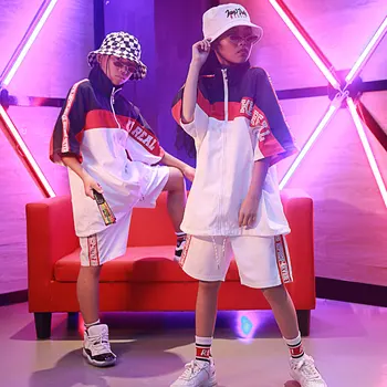 

Children Hip Hop Clothing Kid Jazz Dance Costume Wear Ballroom Dancing Clothes Sweatshirt Top Casual Pants For Girls DQS2130