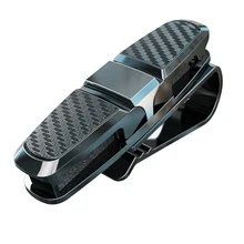 Sujetador Portable Cip gafas Clip Abrazadera para tarjeta o tique ABS coche casos negro parasol para coche titular de gafas de sol