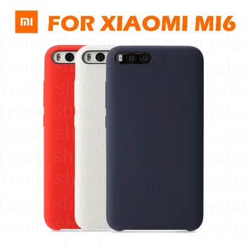 

official original ultra thin matte silicon fiber lines cover for Xiaomi mi 6 m6 pro celular Flip case cover case for xiaomi mi6