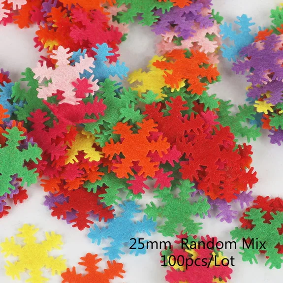 Креативный нетканый пластырь детская ручная головоломка материалы лепестковая Корона узор Детские патчи товары для шитья и рукоделия DIY стикер - Цвет: 25mm Snowflake