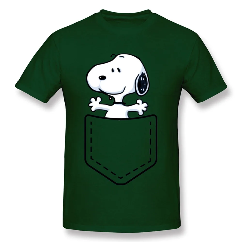 Pocket Peanuts, мультяшная футболка, собака, бультерьер, Ду, корги, Kawaii, Забавные футболки, мужские, высокое качество, модный свитер, хлопковые футболки - Цвет: Dark Green
