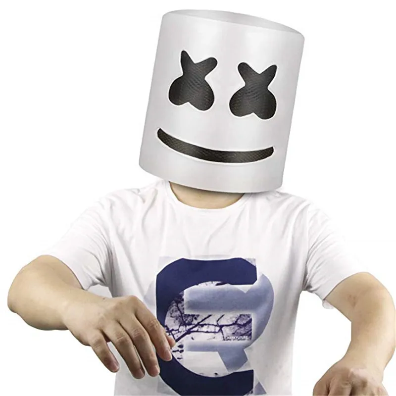 DJ шлем в форме маршмеллоу концертный реквизит для будущих басов Marshmello EVA мarshmello