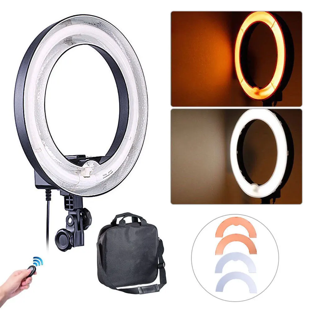 

Studio 400W 5500K 34cm Undimmable Diva Ring Light Lamp w/ Color Filter for Photography Photo Video Lighting 200V~240V