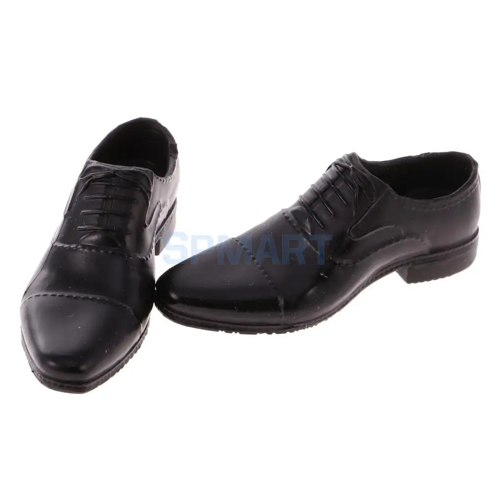 1/6 Male Gentleman Business Suit Outfit PU Leather Shoes Set for 12