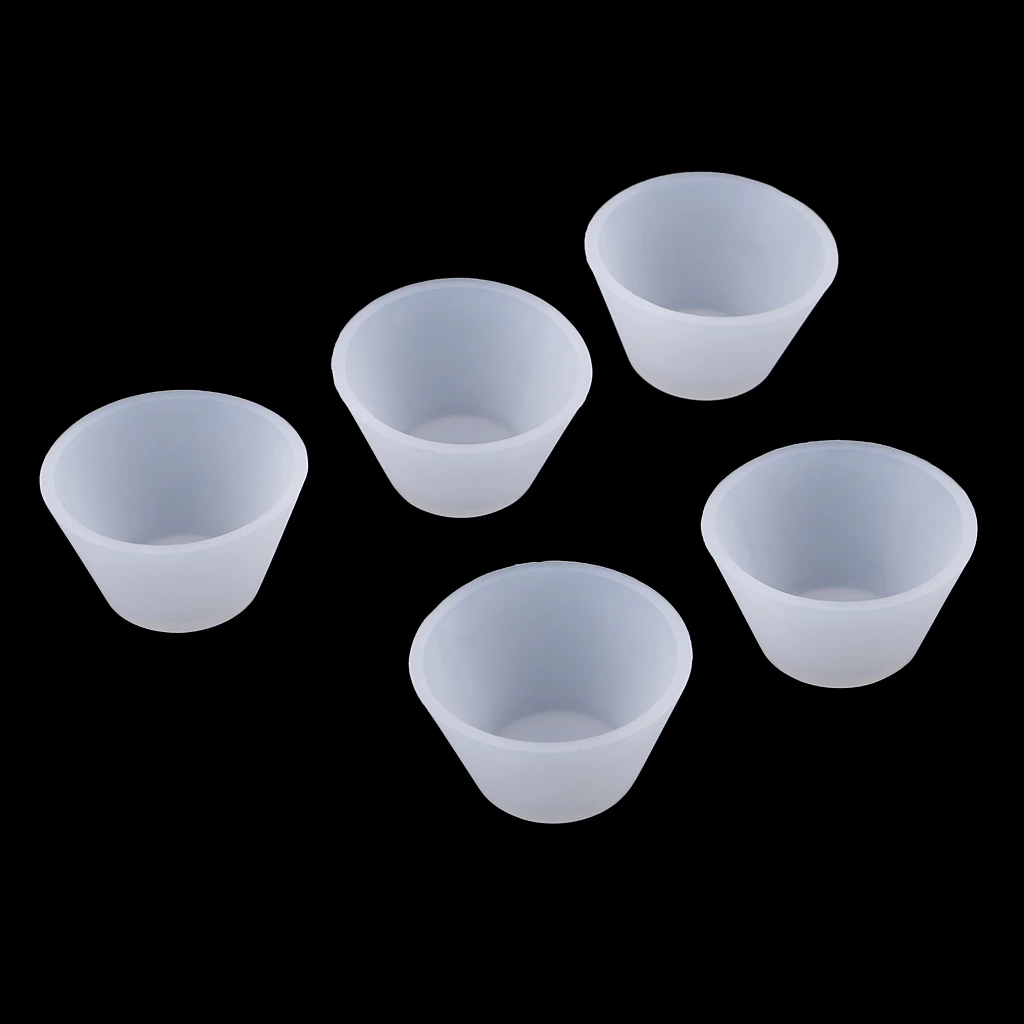 Assorted Clear Silicone Reusable Mixing Measuring Cups Liquid epoxy Resin Distribution Hobby Casting Jewelry Making DIY Tools