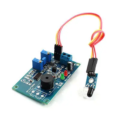 FC 66 DC5V Infrared Sensor Time Delay Circuit Module Blue w Buzzer ...
