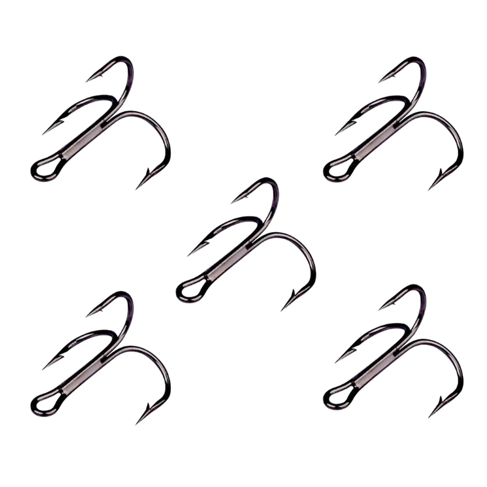 10pcs Fishing Hooks High Steel Carbon Material Treble Black Fishing Hook Round Folded Saltwater Bass 3/0 # -10 # Tackle Tools 10pcs Fishing Hooks High Steel Carbon Material Treble Black Fishing Hook Round Folded Saltwater Bass 3/0 # -10 # Tackle Tools