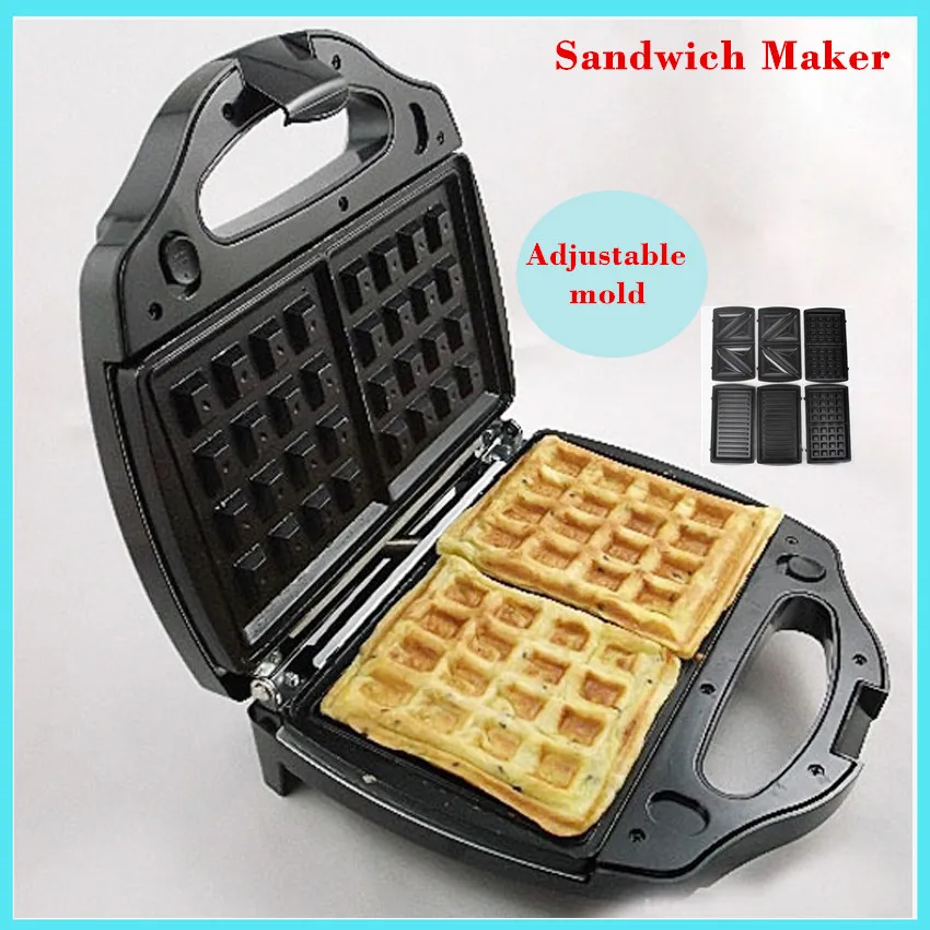 Safety Adjustable Temperature Contral Mini Sandwich Maker 220V Home Use