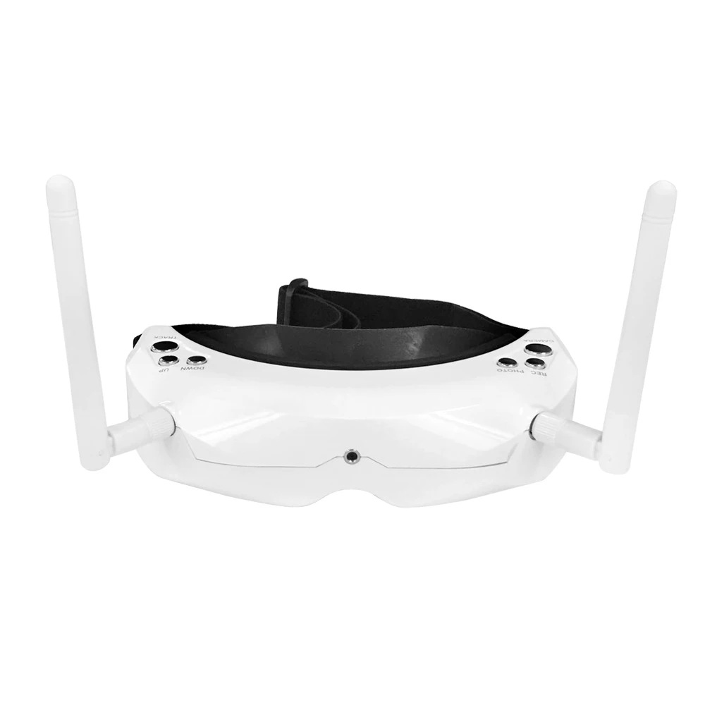 Skyzone SKY02S V+ 3D FPV очки/видео очки со встроенным 3D/2D режимом 40CH 5,8G разнесенная головка приемника/камера для дрона - Цвет: Белый