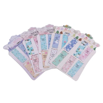 

6Pcs/lot Flower Magnetic Paper Bookmarks Note Memo Stationery Book Mark Bookworm W15