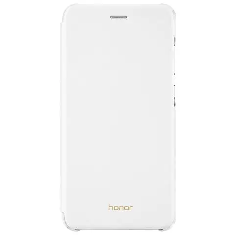 White Официальный huawei Honor 8 Lite/Молодежный кожаный флип чехол Премиум PU защитный чехол для huawei P8 Lite - Цвет: White
