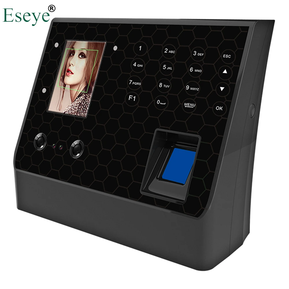 Biometric Face & Fingerprint Time Attendance System Clock Recorder TCP/IP Employee Recognition Digital Electronic Reader Machine