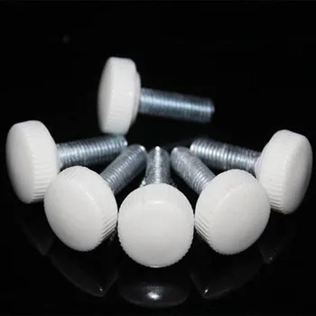 

M5 M6 Plastic Head Knob Screw Round head Hand Tighten Adjust Screws White