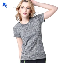 5 цветов для женщин Йога Рубашка для Фитнес Бег Футболка Тренажерный зал Спортивный быстрый сухой дышащие упражнения короткий рукав майка