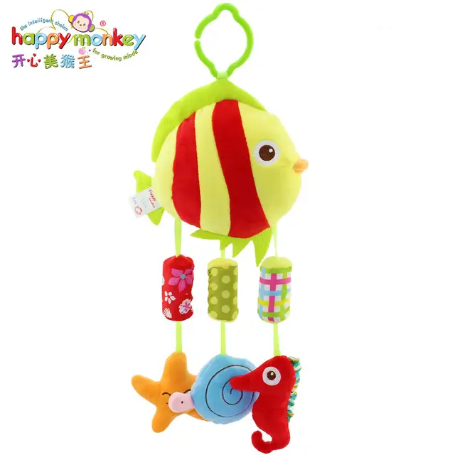 Baby Animal Wind Chimes Rattle Toys Owl Fish Music Bed Pram Crib