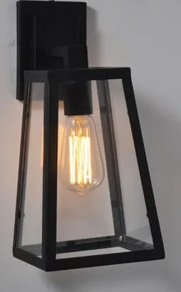 Настенный светильник, бра, Лофт лампа, лампа Эдисона, стеклянная коробка, винтажные настенные лампы, прикроватная лампа, декоративный светильник для спальни