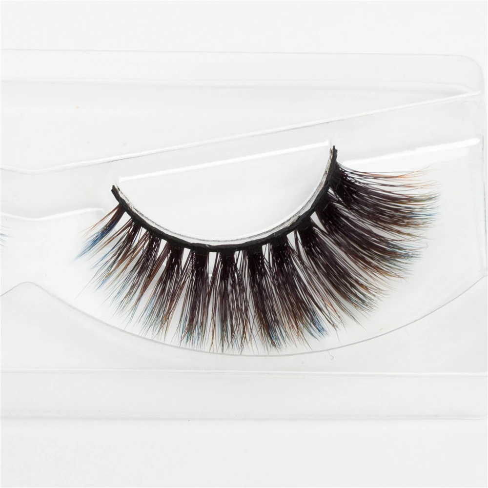 Новое Модное Красочные 3D Газа lashes искусственной норки ресниц расширение Private label реального норки накладные ресницы Бесплатная доставка