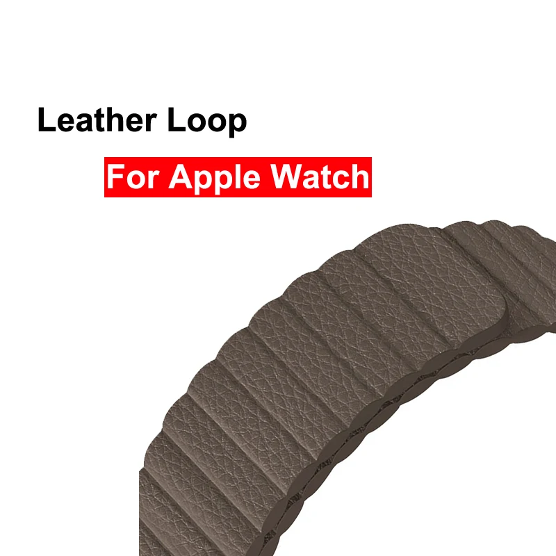 Strap for Apple Watch band 42mm 38mm apple watch strap 44mm 40mm genuine leather loop magnetic bracelet for correa iwatch 4 3 2