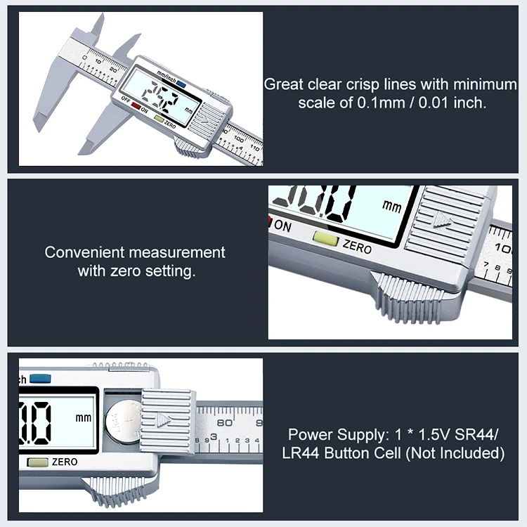 XINGWEIANG цифровой штангенциркуль Calipers150mm 6 дюймов электронная ЖК-доска для углеродное волокно датчик приборы для измерения высоты микрометр