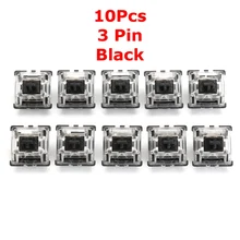 10pcs 3 Pin Mechanical Keyboard Switch Case Translucent Clear Sampler Tester Kit for Cherry MX Black Switch for Ducky for Filco