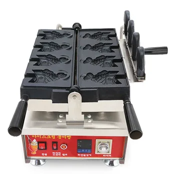 

Commercial electric 4 pcs mouth ice cream taiyaki machine ,ice cream cone taiyaki machine ,taiyaki fish waffle maker machine