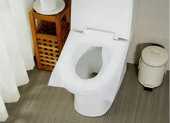5 упаковок = 50 шт одноразовые бумажные Чехлы для унитаза Кемпинг Loo wc Антибактериальный чехол для путешествий/кемпинга ванной ZXH