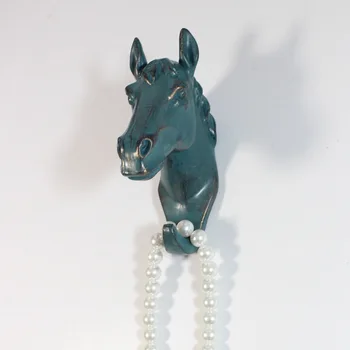 

European Animal Resin Hooks Decorative Key/living Room Wall Hanging Vintage Home Decor Hanger Retro Cafe Bar Hotel Wall Hooks