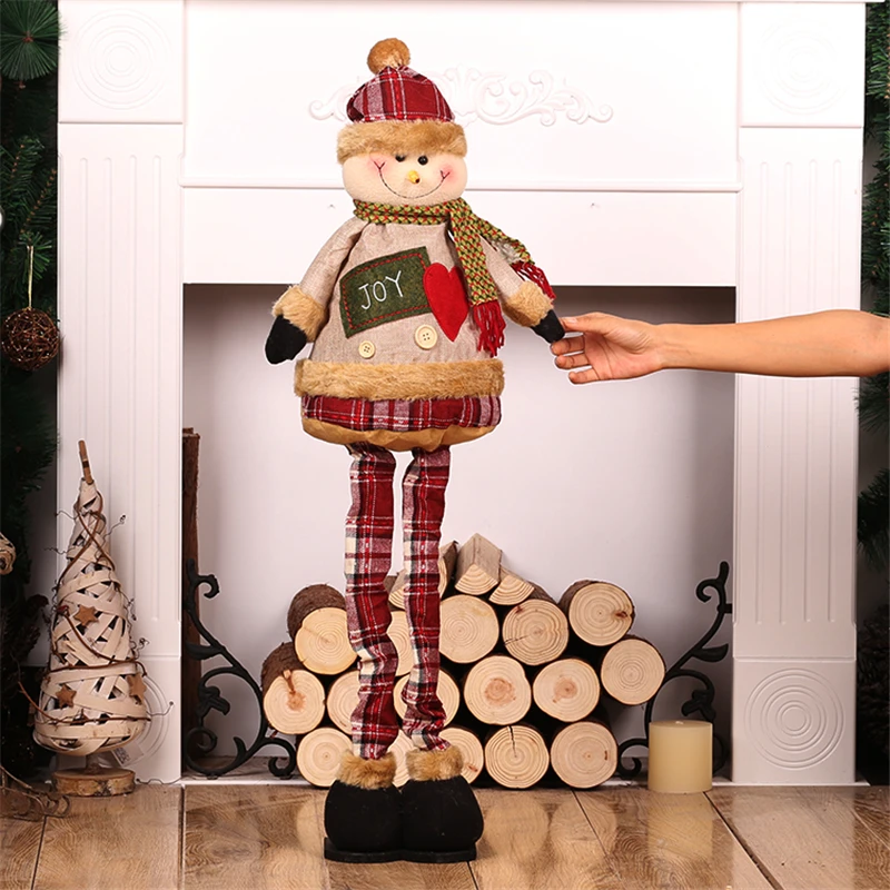Рождественские куклы Санта-Клаус, снеговик, игрушки, рождественский подарок, Рождественское украшение для дома, Рождественский орнамент с рождественской елкой