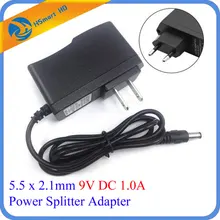 5,5x2,1 мм 100-240 В AC 9 В 1A DC адаптер питания для мини CCTV безопасности Мини камеры питания