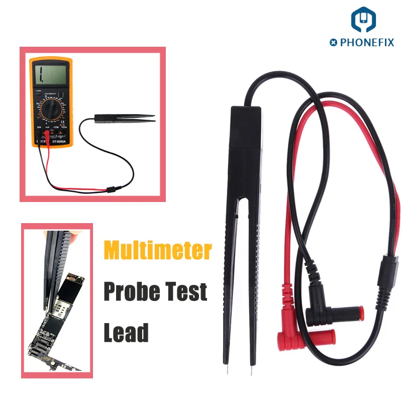 PHONEFIX компактный мультиметр провод зонда с помощью пинцета Совет LCR конденсатор датчик влажности инструмент ремонт телефона pcb Тесты