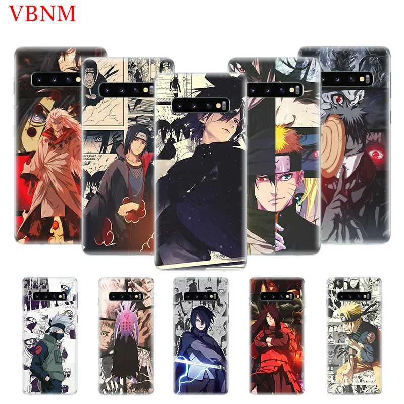 Аниме Uchiha Naruto Мода Silicome чехол для телефона samsung Galaxy S10 S6 S7 край S8 S9 плюс S10E