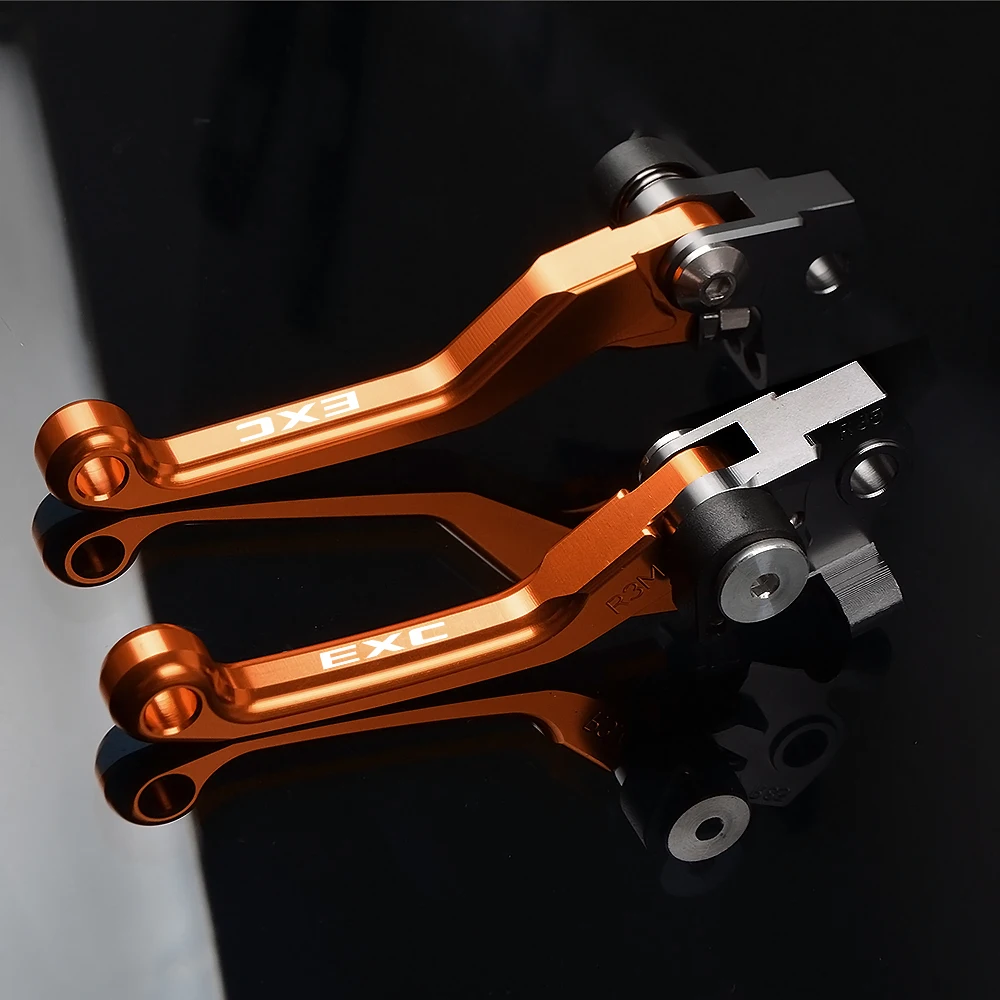 1 par CNC de la bici de la suciedad de pivote palancas de embrague de freno para KTM 125, 200, 250, 300, 400, 450, 500, 530 EXC freno de mano para motocicleta