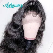 Ashimary Pre Plucked 360 Lace Frontal Wig with Baby Hair Brazilian Body Wave 360 Lace Front Human Hair Wigs for Black Women Remy