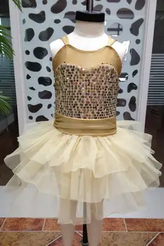 

2018 Real Gymnastics Leotard For Girls Ballet Tutu Specials New Children's Latin Dance Skirt Performance Clothing Stage Adult