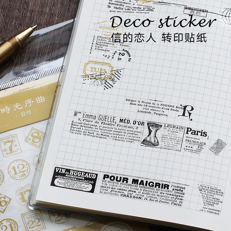 

Retro 1Pcs\ DIY Cute Creative Fun Personality Sticker Magazine Album Diary Calendar Scrapbook Student Stationery Office Supplies